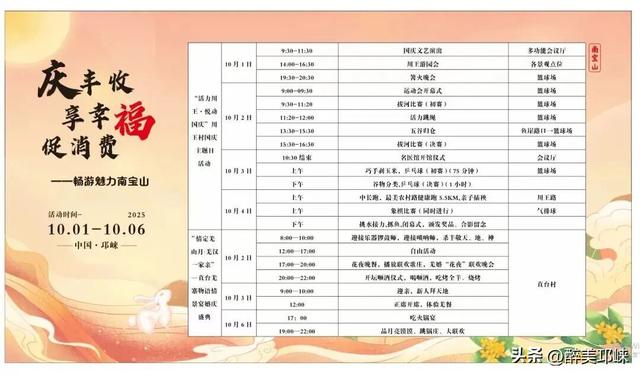 双节嗨玩！邛崃文旅精华片区8大主题活动，承包你的8天快乐！