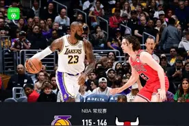 湖人115-146惨败公牛跌至西部第4，詹姆斯复出17+6，东契奇34分7失误图片