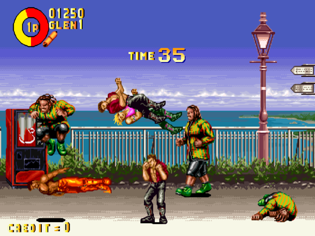 游戏厅菜鸟必抢的角色，抢到之后相当于多条命