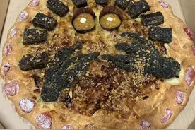 邪恶鬼手披萨？必胜客又开始玩抽象了图片