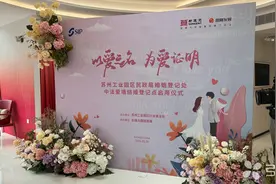 超浪漫！苏州工业园区中法爱墙特色结婚登记点启用图片