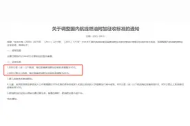 4月5日起，国内航线燃油附加费将下调图片