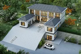 10套二层农村别墅，占地不大卧室够多，照着建房一定错不了图片