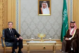 布林肯见到沙特王储，美国人开出丰厚条件，让沙特反水中国？图片