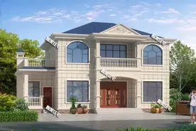 农村自建房既要外观洋气，又要实用有烟火气，这个户型都做到了图片