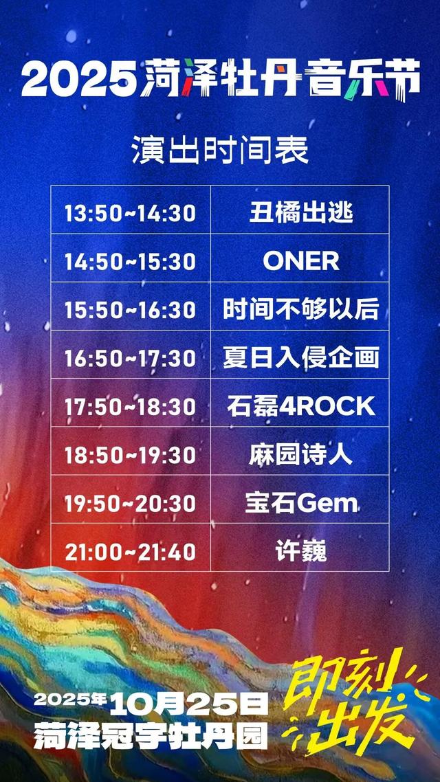注意入场时间！2025菏泽牡丹音乐节入场须知请查收~