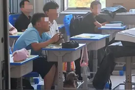 初中生带宠物狗上课老师帮忙遛狗？班主任：系生物开学第一课，破例允许带宠物进课堂图片