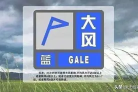 ​石家庄市气象台11月25日11时28分发布大风蓝色预警信号图片