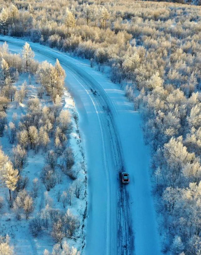 冬季呼伦贝尔海拉尔、阿尔山、满洲里、根河不冻河、漠河、北极村