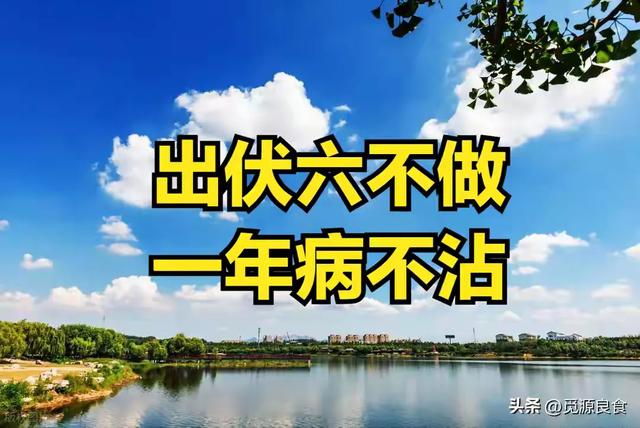 明日出伏，出伏六不做，一年病不沾，请注意看。