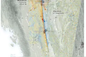 NASA:缅甸7.9级地震大地偏移超6米!日本如特大地震,可能30万人死图片