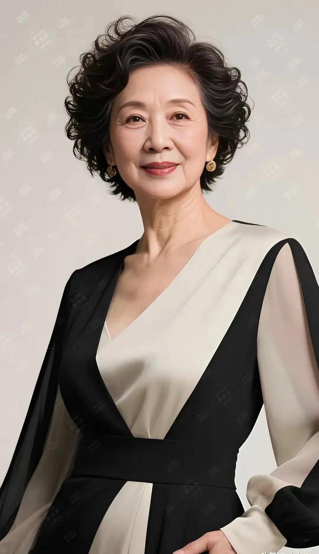 等我老了就学这位66岁阿姨！剪短发烫小卷超时尚，不管别人怎么说