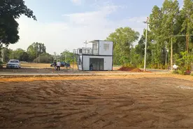 全红婵老家盖新房，老爹找的别墅建筑队已入场，大片空地被推平图片