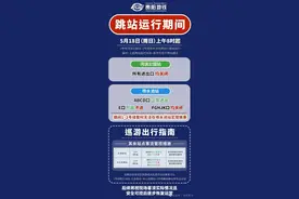 注意啦！5月18日，贵阳地铁将跳站运行图片