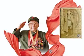 人民日报点赞东北抗联老兵杨化烽：“和平幸福的生活是一代代人拼出来的”图片