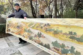 聋哑妻子生前耗时5年绣出《清明上河图》：“原想留个念想，如今无奈出售 希望为它找到有缘人”图片