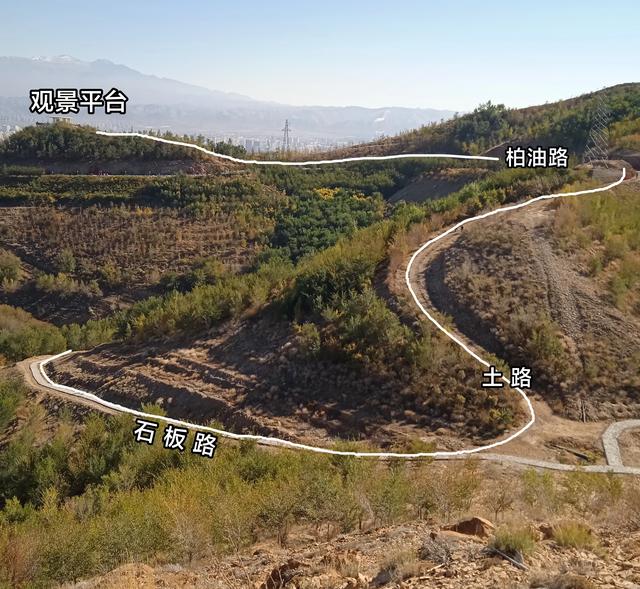 乌市雅山云满台详细路线,从西门进去,路况有柏油路石板路和土路