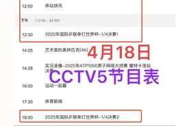 中央5台直播乒乓球时间表：今日CCTV5直播6场国乒！附CCTV5节目表图片