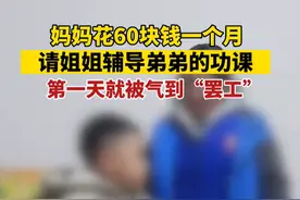 太卷了，雇姐姐辅导弟弟功课仅月薪60，结果让评论区乐翻天了图片