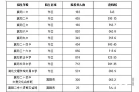 刚刚！襄阳市区高中投档录取线出炉！图片