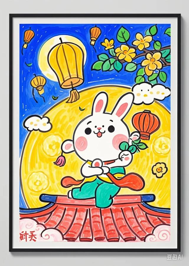 简笔画最全中秋节主题绘画＋绘画思路，张张创意满满！