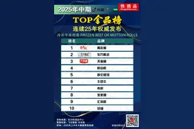 “2025年中期抖音TOP金品榜——烤肠、冷冻牛羊肉卷”公布图片