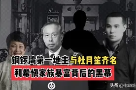 香港顶级财团，创始人与杜月笙齐名，利希慎家族暴富背后的黑历史图片