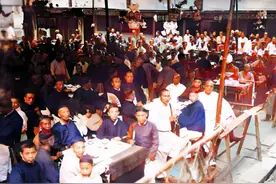 解放前乐山牛华溪川主庙的大火拼（乐山话版）图片