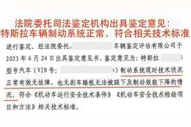 “刹车失灵”终成闹剧，特斯拉冤案平反，车主被判赔偿7万！图片