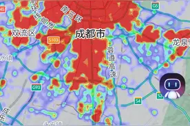 成都，武汉，杭州这3个两万亿GDP省会城市热力图比较图片