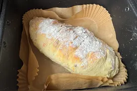 第一次用空气炸锅做面包，原来如此简单，看一遍就会了图片