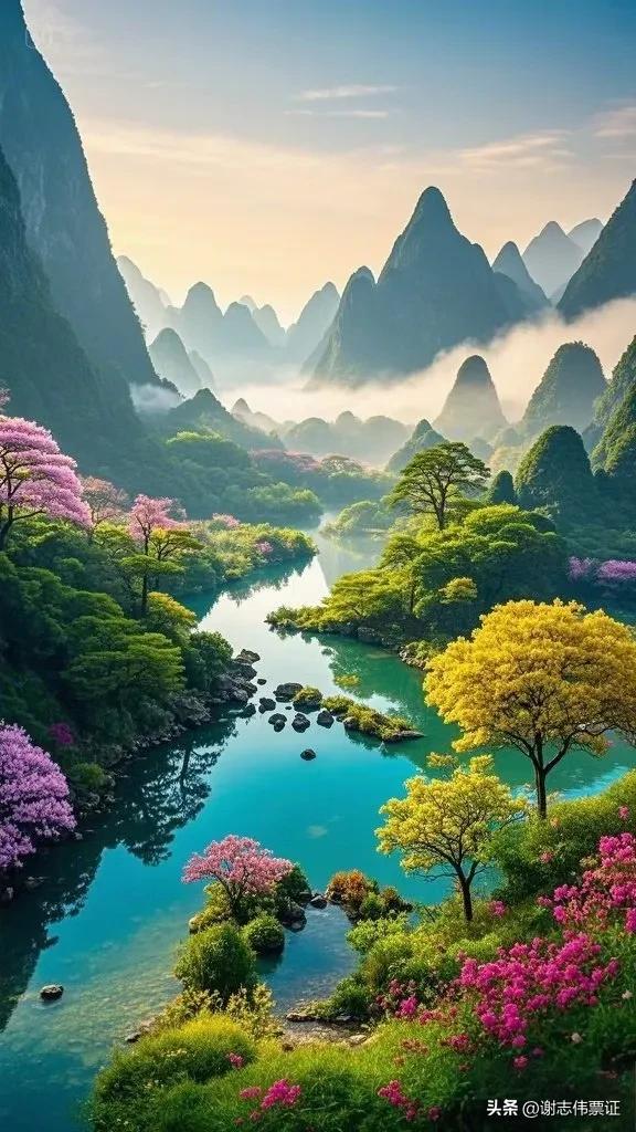 人间仙境 美如画卷
