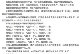 关于长白山景区5月6日开放情况的公告图片