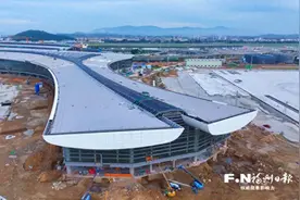 福州机场二期扩建工程加速推进 连接T2航站楼高架桥7月通车图片