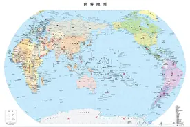 世界七大洲高清地图和国家名称图片