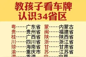只看车牌，就认识34个省区，再忙也要给孩子看一看。图片