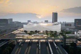 杭州真的太有钱啦，又一座地标性高铁站开建，南京苏州望尘莫及图片