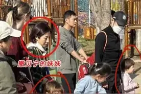 撒贝宁一家四口回武汉过年，龙凤胎宝宝长相引热议，李白身高显眼图片