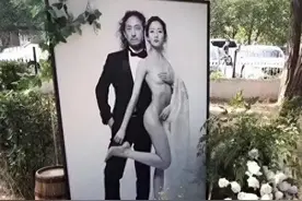 网红千惠的婚礼照居然一丝不挂的，果然搞艺术的人就是超前图片