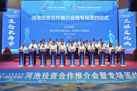 河池举行投资合作推介会暨专场签约仪式 成功签约投资合作项目75个图片