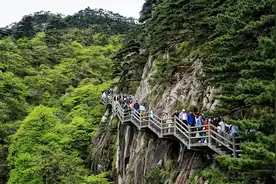 “五一”假期第二天：黄山风景区高峰平稳，“宠客”不断图片