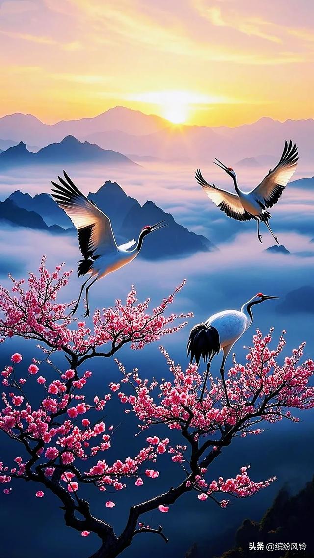 梅开如霞，缀满枝头