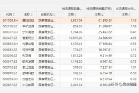 券商重仓股出炉，国泰君安重仓13只，中信建投17只，招商证券11只图片