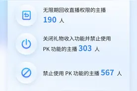 303名主播被关闭收礼物权限，抖音直播新版“健康分”处罚生效图片
