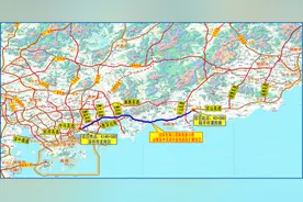 全长146公里的深汕西高速，扩建为双向八车道，限速120公里/小时图片