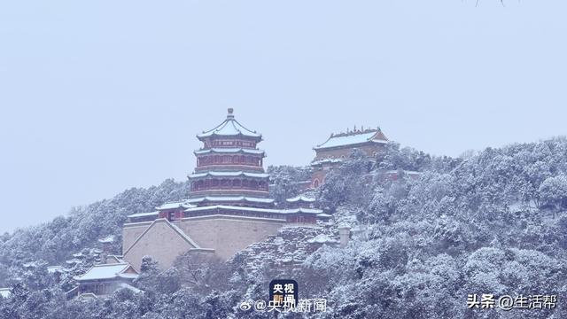转存！一场雪颐和园美成了国画