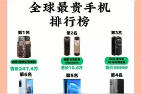 全球最贵手机排名揭晓图片