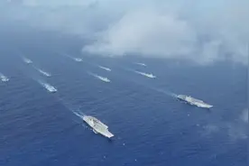 解放军双航母首次会师西太，重走太平洋决战战场，垂发数量上千图片