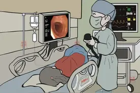 同一天做了两次肠镜，无痛麻醉的和普通的，痛苦刻骨铭心图片