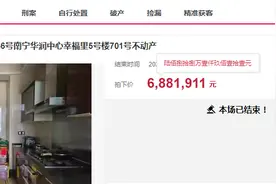 南宁市顶级豪宅华润中心幸福里一套豪宅拍卖，被人底价783万拿下图片